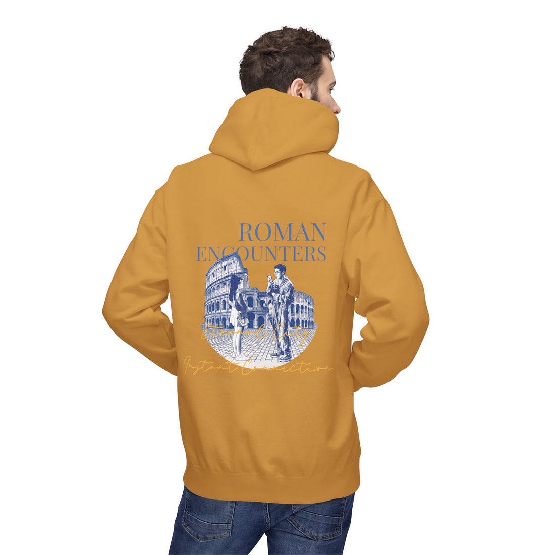 Roman Encounters Hoodie | Colosseum Travel Landmark Sweatshirt