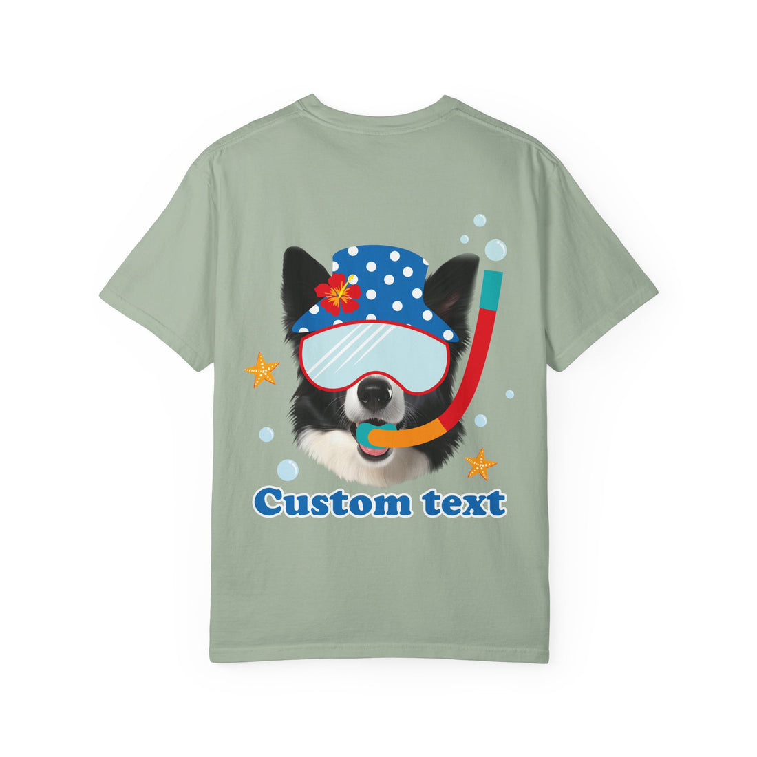 Custom Dog Summer T-Shirt - Funny Beach Diving Dog Tee, Dog Lover Gift