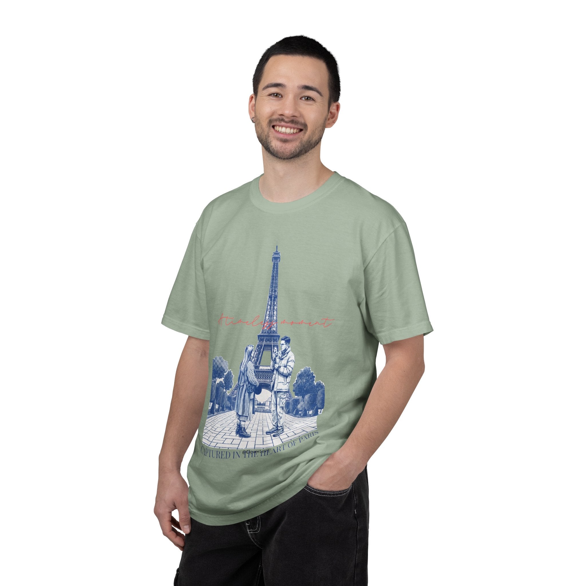 Custom Paris Landmark T-Shirt - Vintage Paris Memory Tee, Travel Lover Gift
