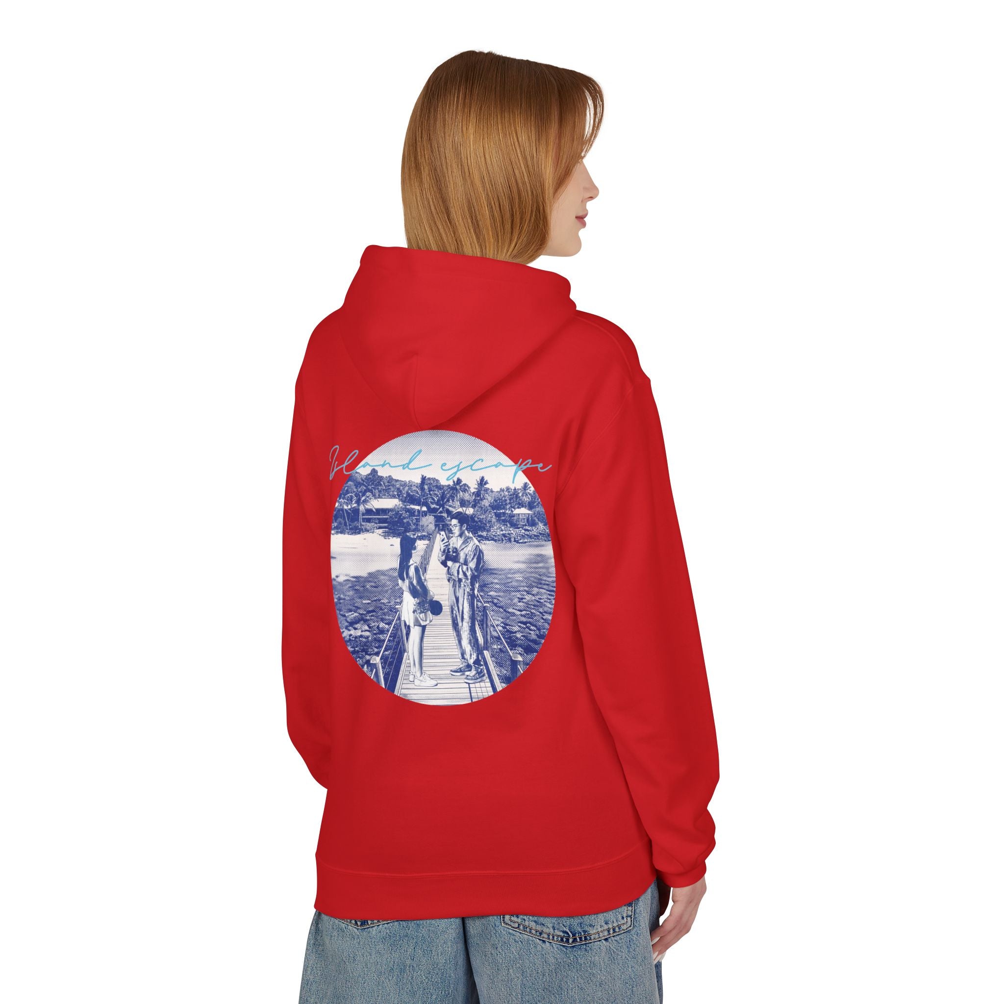 Tropical Vacation Hoodie | Romantic Beach Travel Graphic Sweatshirt