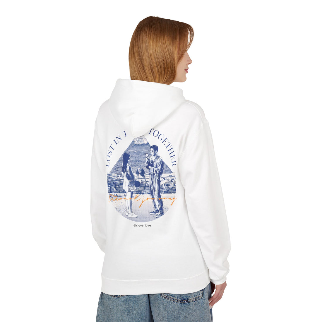 Vintage Reise Hoodie | Pärchen Wahrzeichen Grafik Sweatshirt