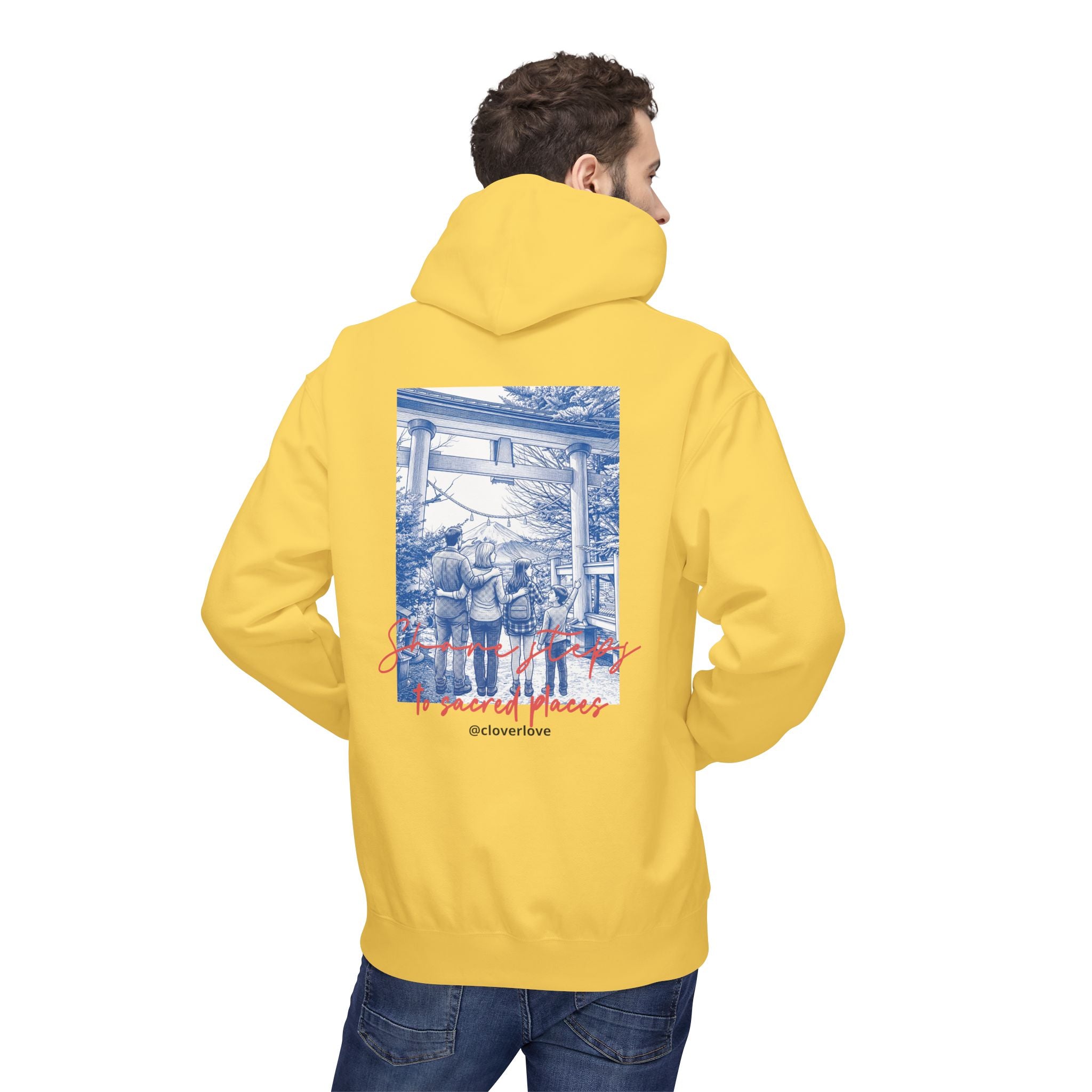 Sacred Places Hoodie | Vintage Reise-Wahrzeichen Sweatshirt