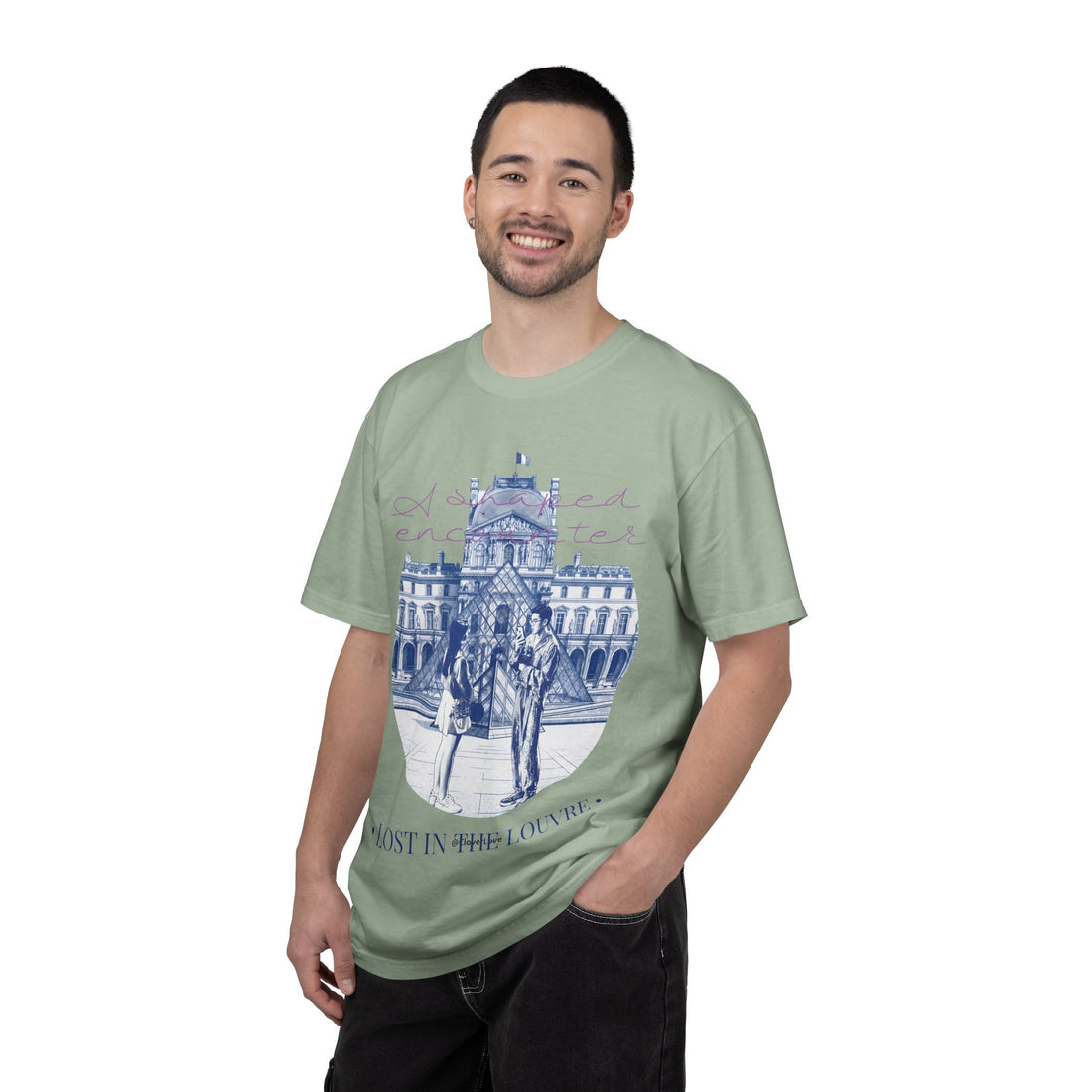 Custom Paris Louvre Travel T-Shirt - Vintage France Vacation Gift