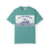 Cat’s Skiff Adventure T-Shirt - Vintage Ocean Boat Graphic Tee for Cat Lovers