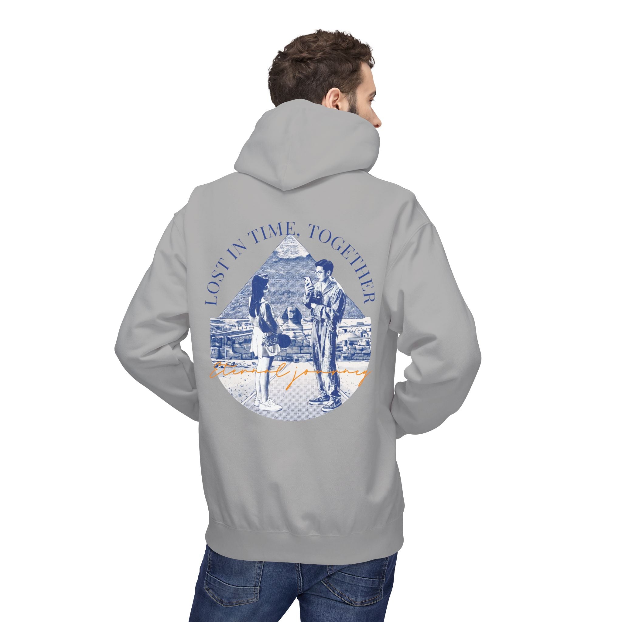 Vintage Travel Hoodie | Couple Landmark Graphic Sweatshirt