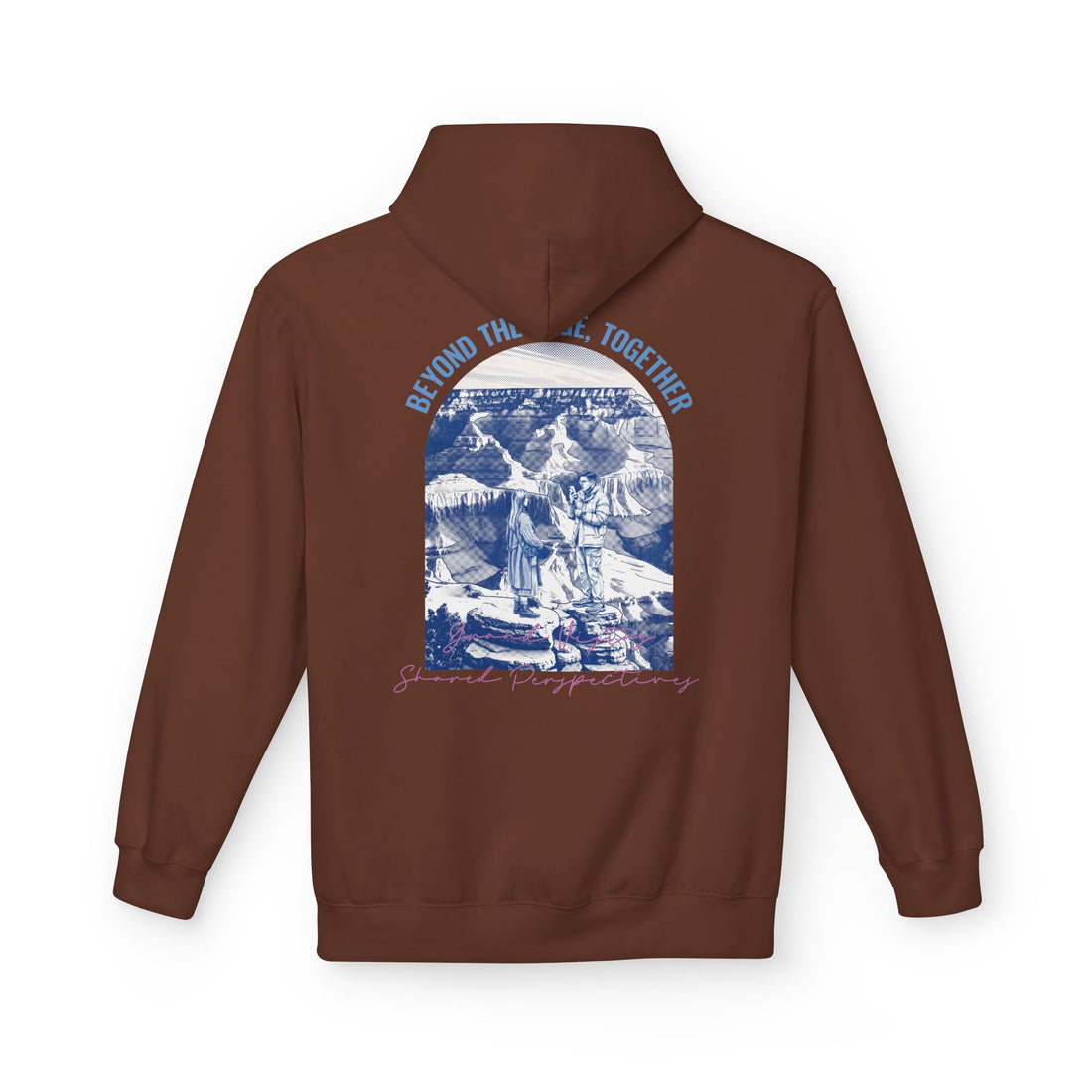 Beyond The Horizon Custom Travel Hoodie, Scenic Landmark Couple Gift