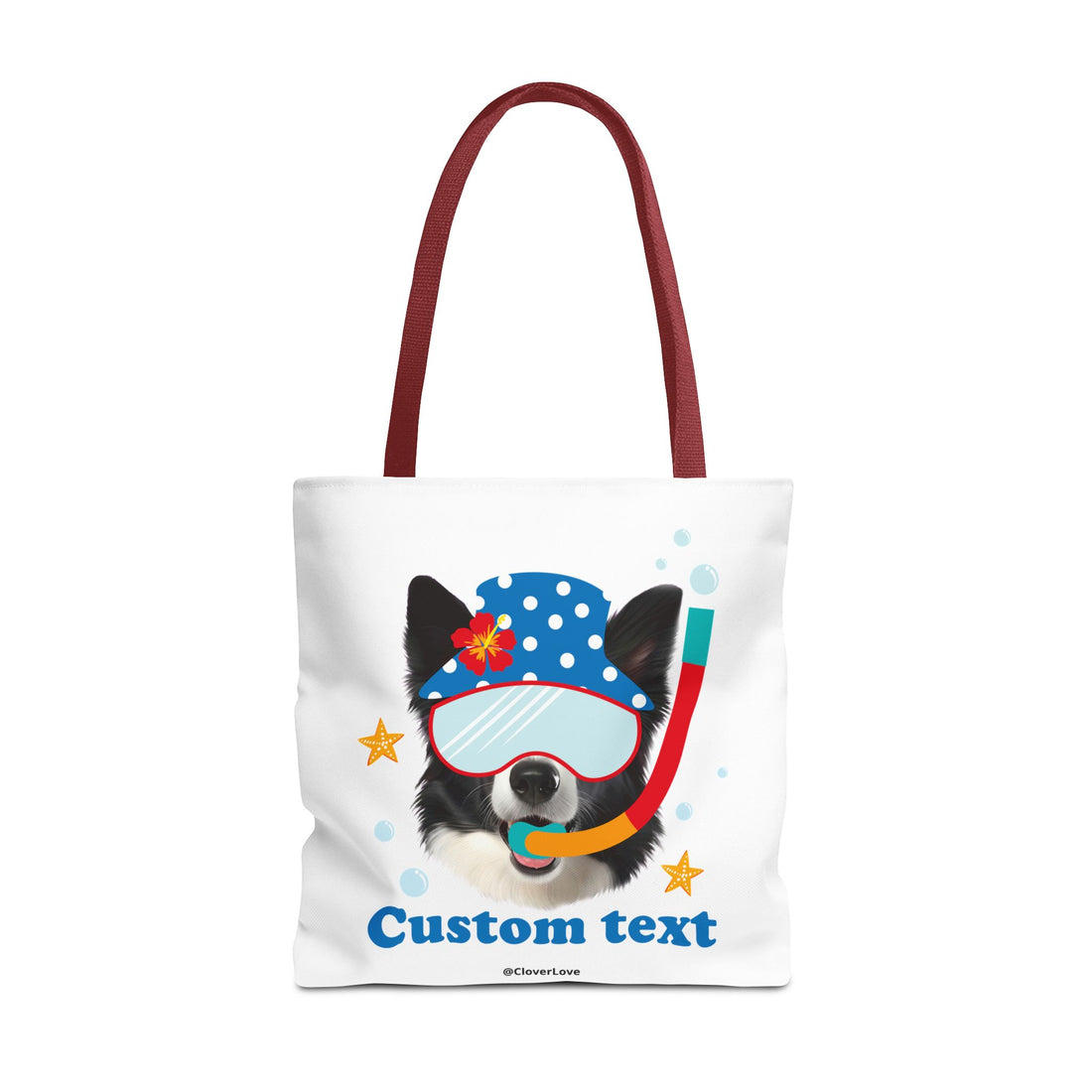 Custom Dog Tote Bag | Personalized Pet Photo Summer Canvas Bag