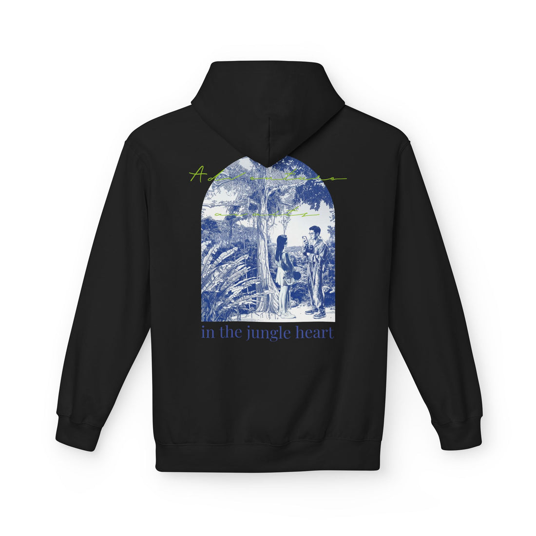 Jungle Adventure Hoodie – Vintage Tropical Travel Graphic Pullover Sweatshirt