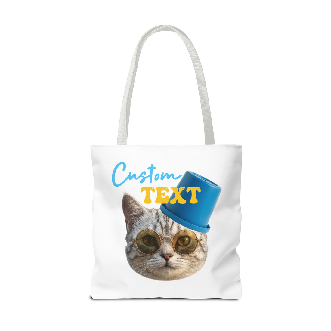 Funny Cat Tote Bag | Custom Pet Photo Personalized Canvas Bag