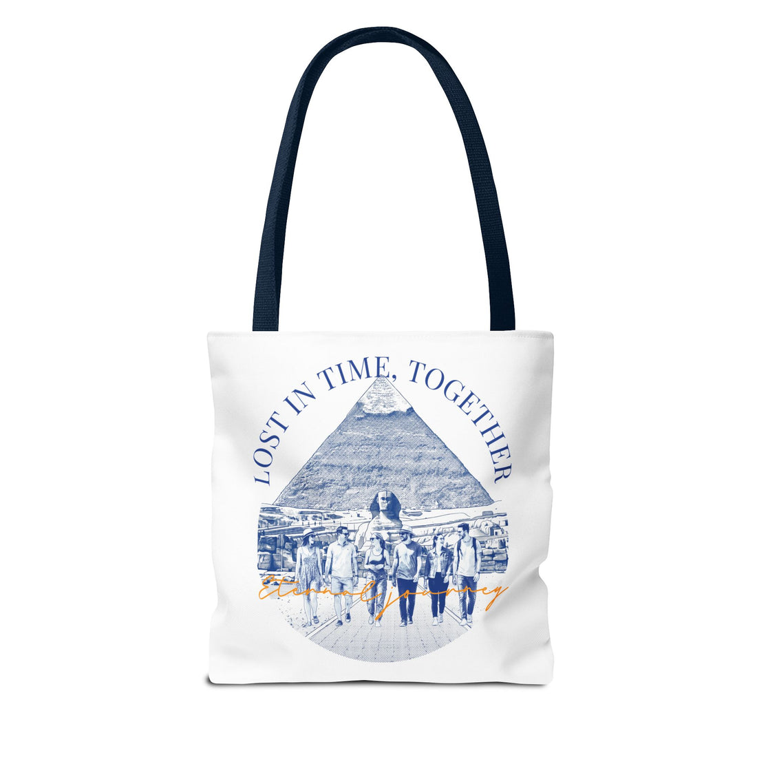 Egypt Pyramid Tote Bag | Vintage Travel Explorer Canvas Bag