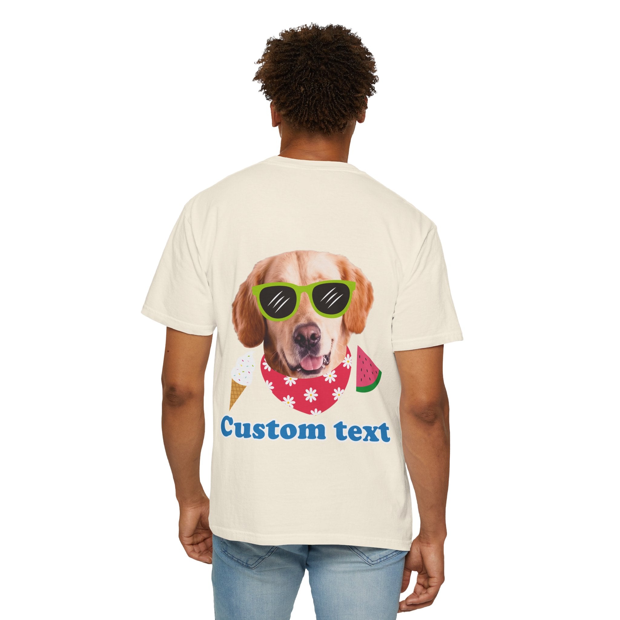 Custom Dog Summer T-Shirt - Funny Beach Dog Tee, Dog Lover Gift