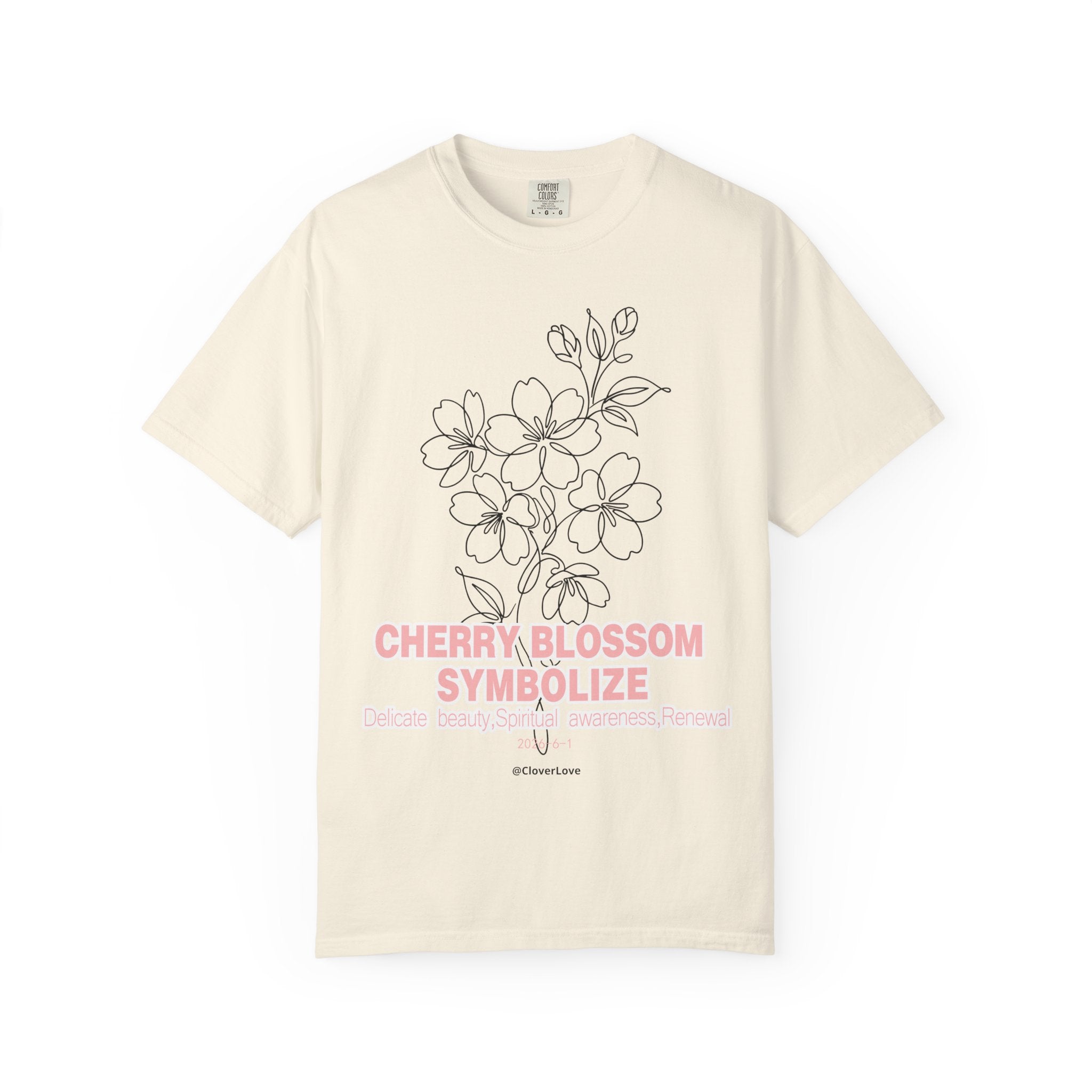 Cherry Blossom Flower T-Shirt - Sakura Botanical Graphic Shirt