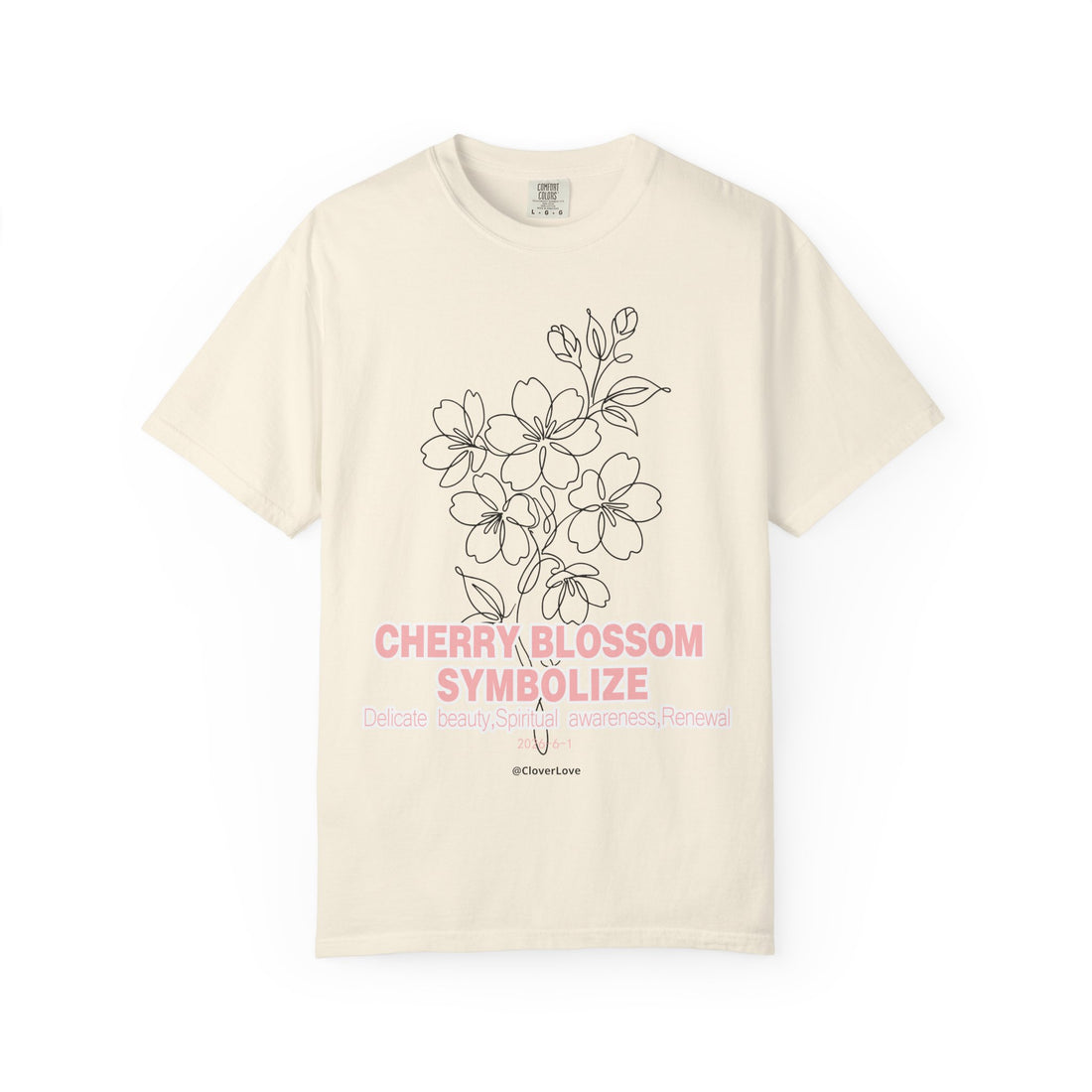 Cherry Blossom Flower T-Shirt - Sakura Botanical Graphic Shirt