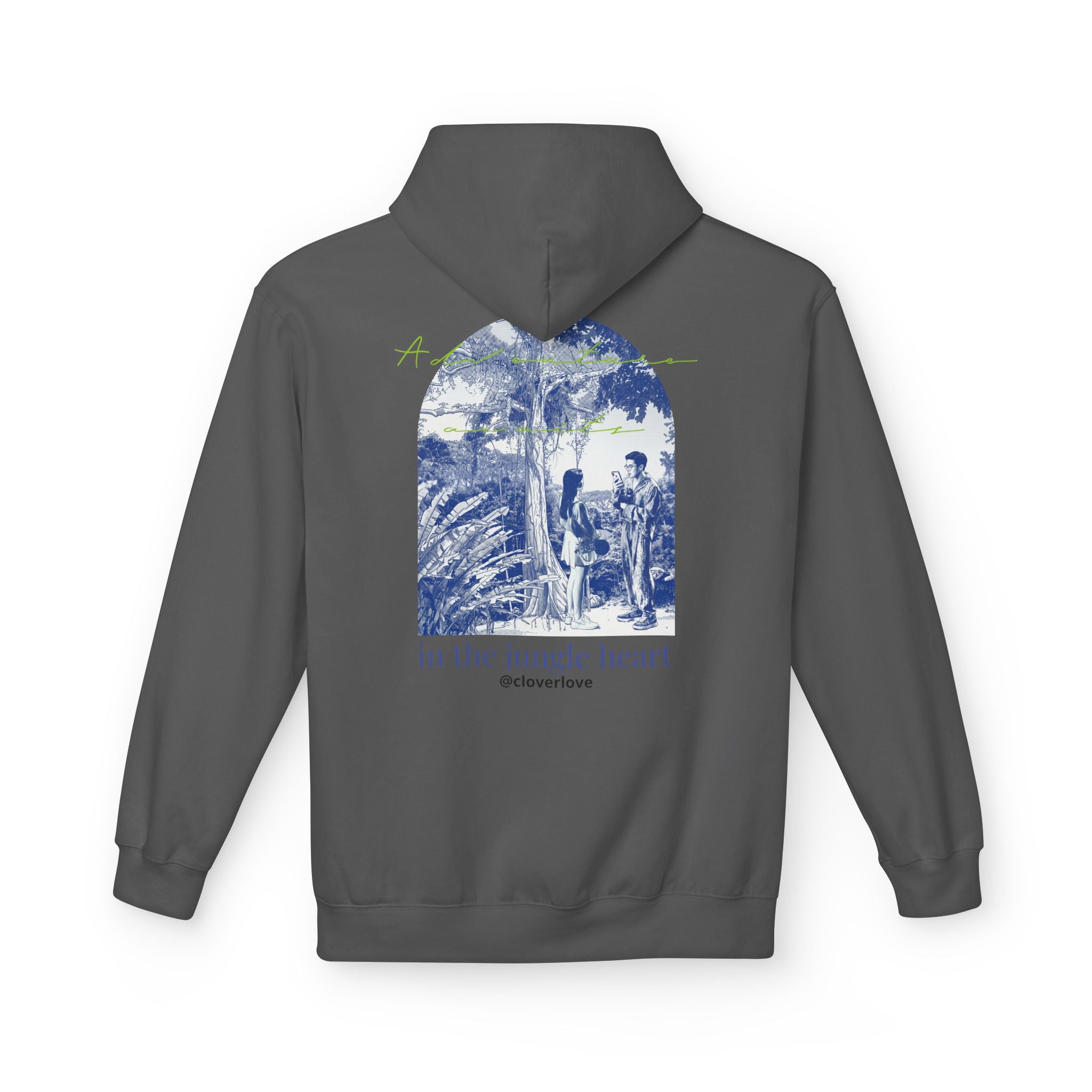 Dschungel-Abenteuer Hoodie – Vintage Tropical Travel Grafik Pullover Sweatshirt