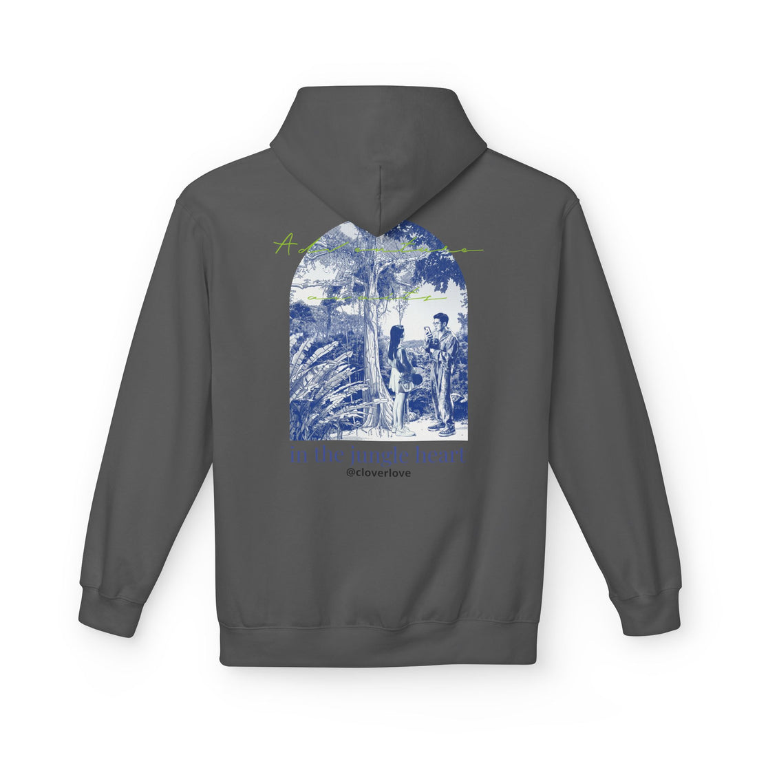 Dschungel-Abenteuer Hoodie – Vintage Tropical Travel Grafik Pullover Sweatshirt