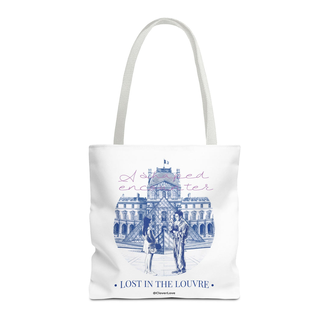 Louvre Paris Tote Bag | Vintage Museum Travel Canvas Bag