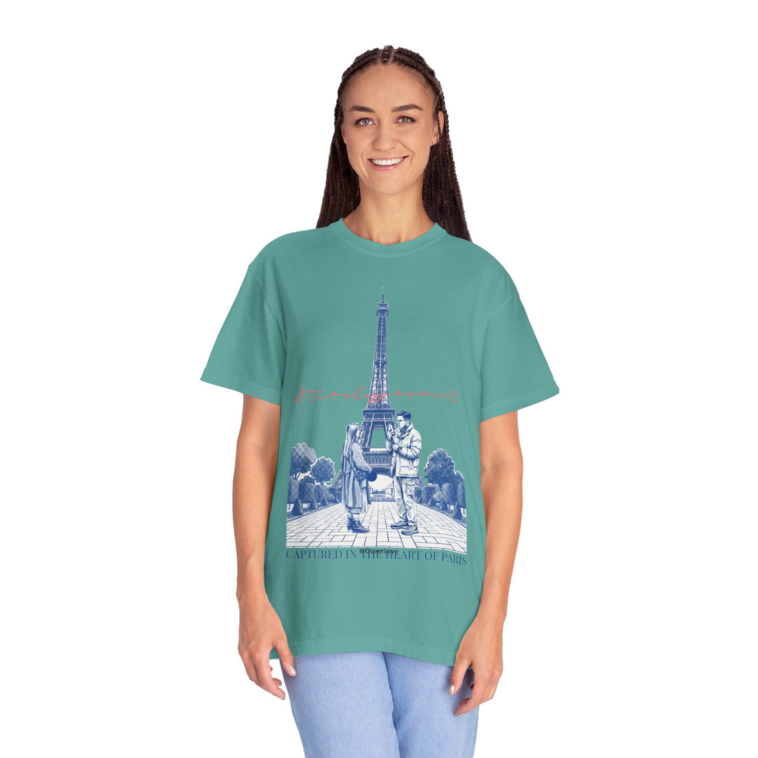 Custom Paris Landmark T-Shirt - Vintage Paris Memory Tee, Travel Lover Gift