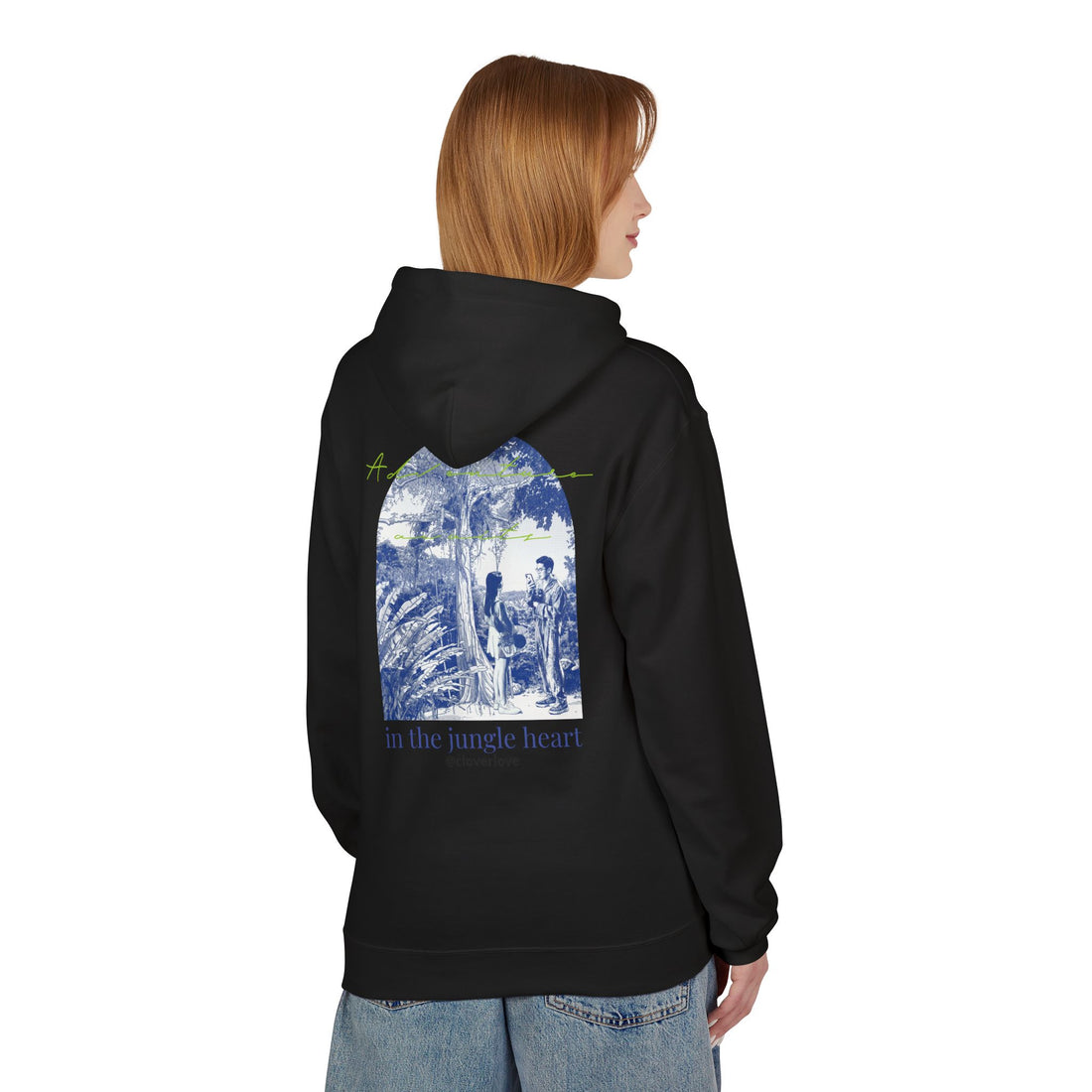 Dschungel-Abenteuer Hoodie – Vintage Tropical Travel Grafik Pullover Sweatshirt