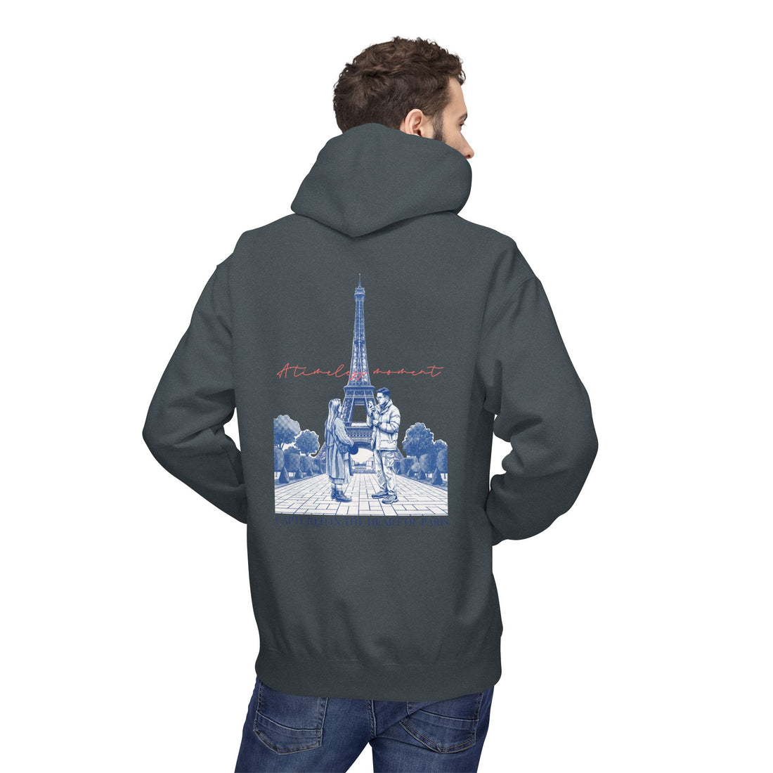 Paris Eiffel Tower Hoodie | Romantic Travel Graphic Sweatshirt
