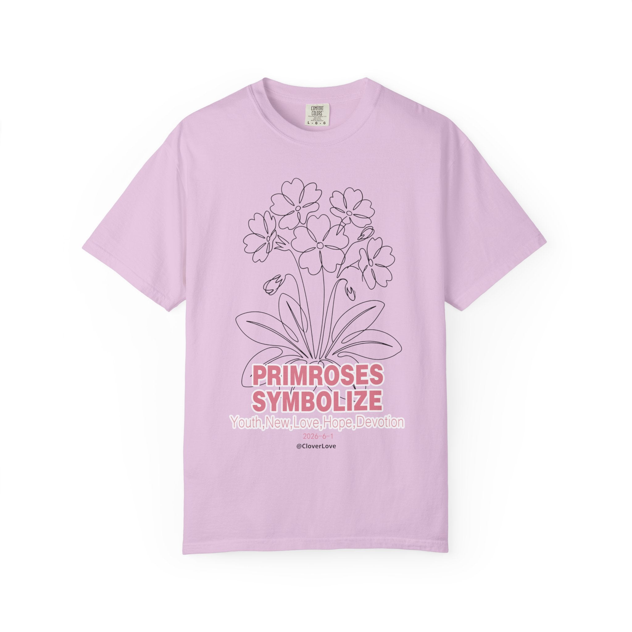 Primrose Flower T-Shirt - Botanical Graphic Shirt for Flower Lovers