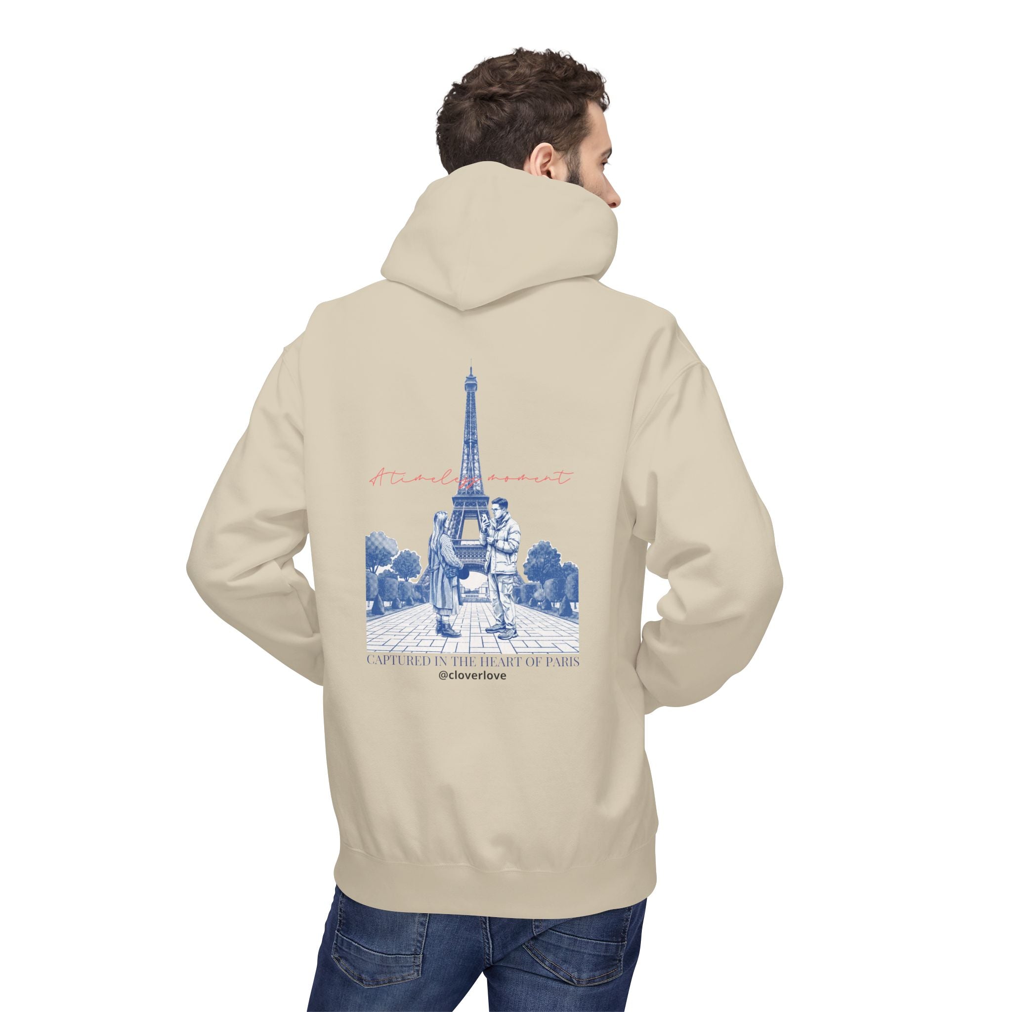 Paris Eiffelturm Hoodie | Romantisches Reise-Grafik-Sweatshirt