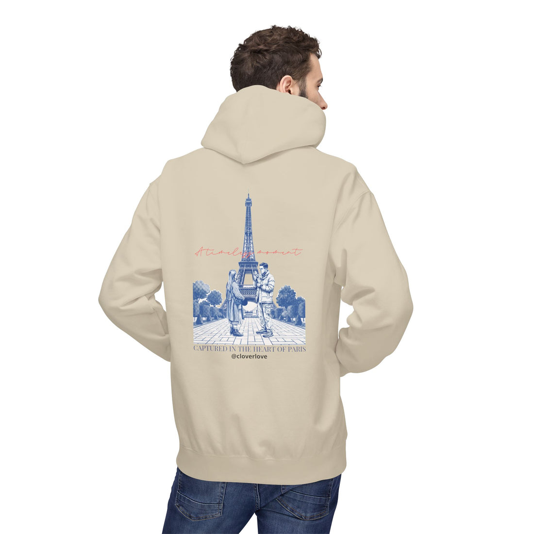 Paris Eiffelturm Hoodie | Romantisches Reise-Grafik-Sweatshirt