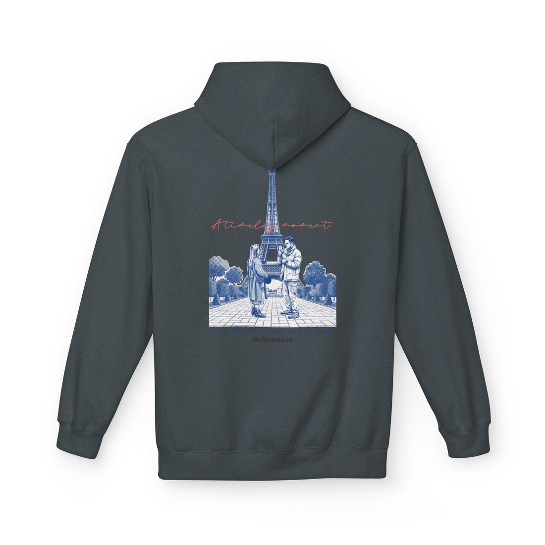 Paris Eiffelturm Hoodie | Romantisches Reise-Grafik-Sweatshirt