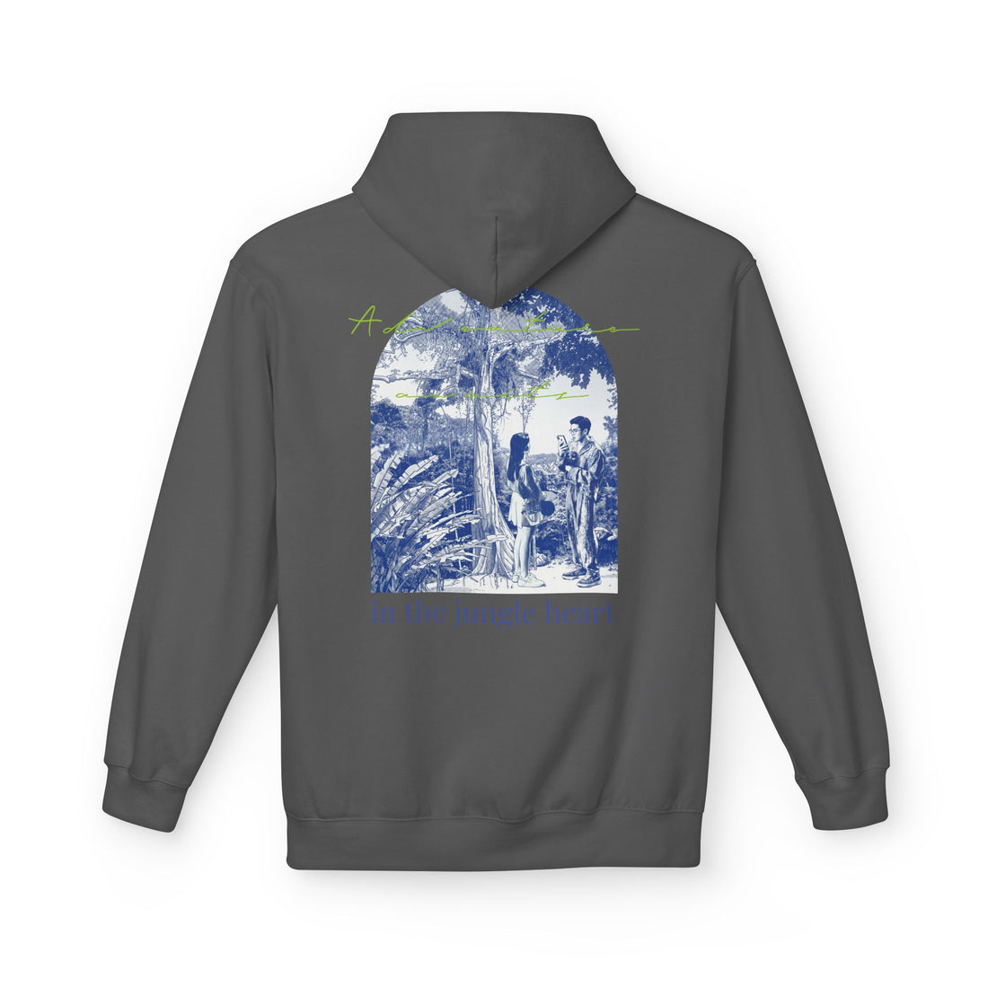 Jungle Adventure Hoodie – Vintage Tropical Travel Graphic Pullover Sweatshirt