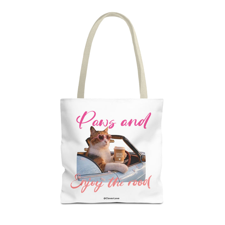 Cute Cat Tote Bag | Custom Cat Photo Personalized Canvas Bag