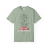 Rose Flower T-Shirt - Romantic Botanical Graphic Shirt for Flower Lovers