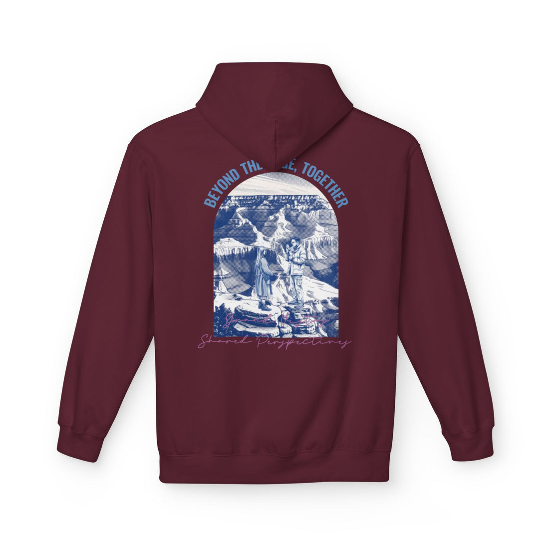 Beyond The Horizon Custom Travel Hoodie, Scenic Landmark Couple Gift