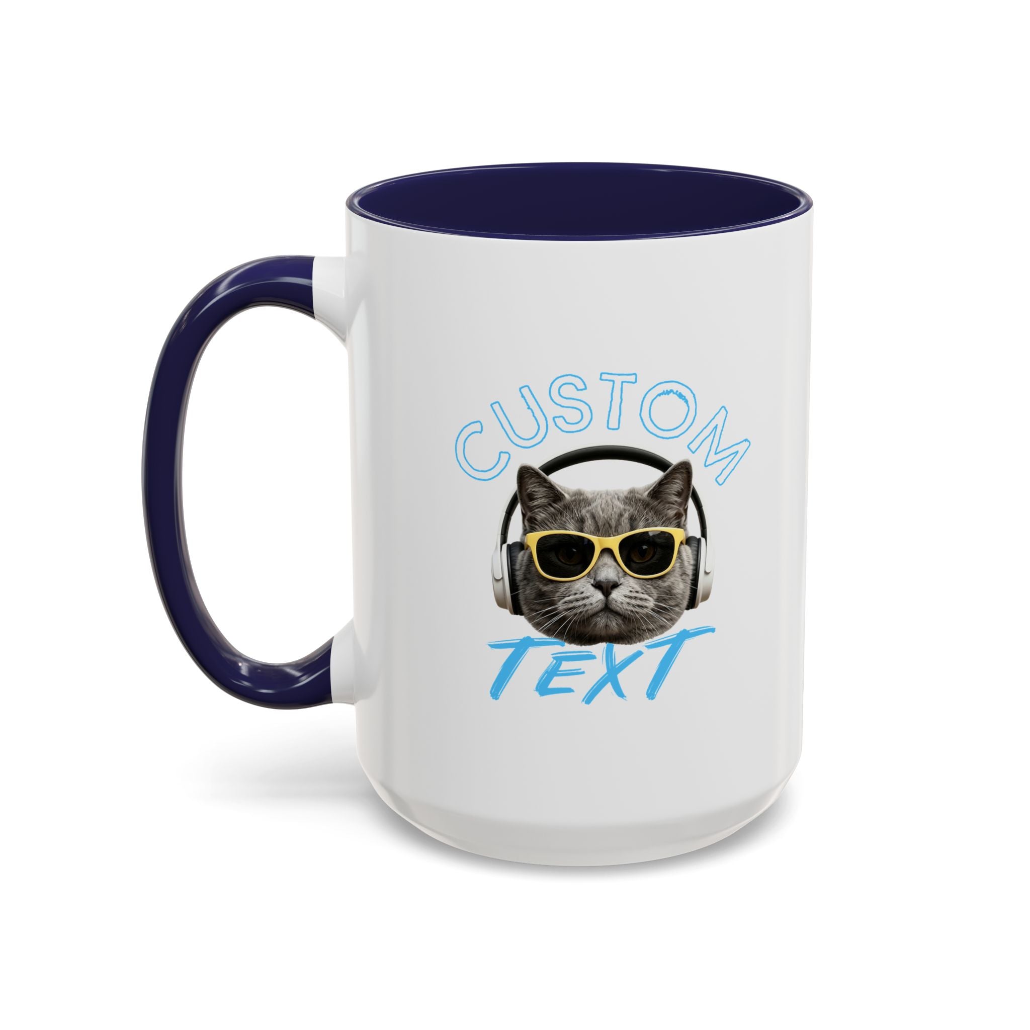 Chill Cat Sommerbecher | Personalisierte Katzenfoto-Kaffeetasse mit individuellem Text