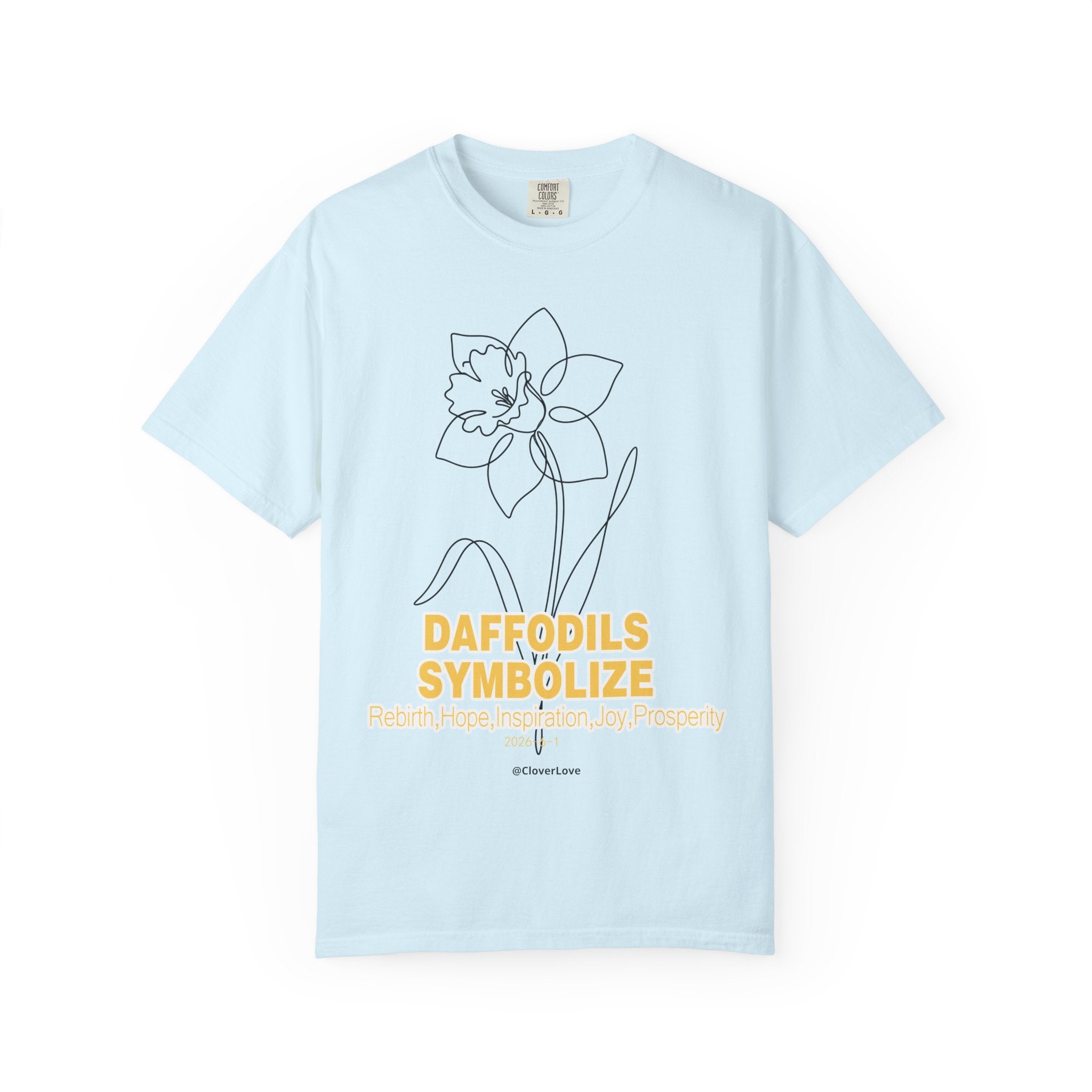 Daffodil Flower T-Shirt - Botanical Graphic Shirt for Flower Lovers