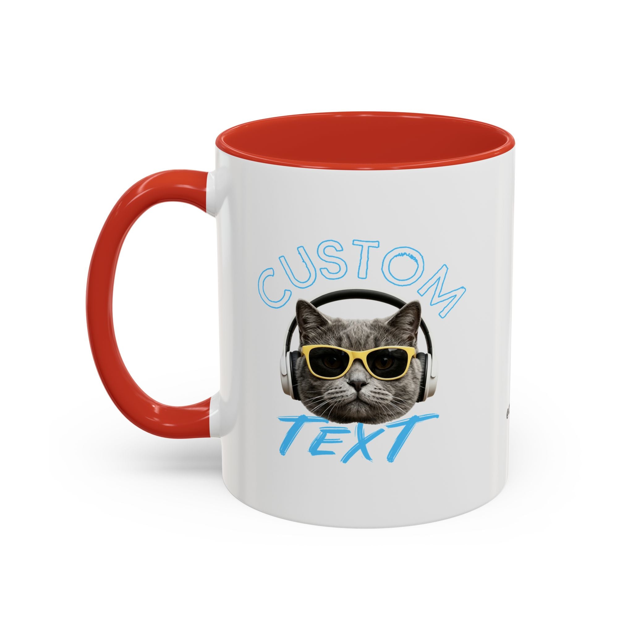 Chill Cat Summer Mug | Personalized Cat Photo Coffee Cup With Custom Text