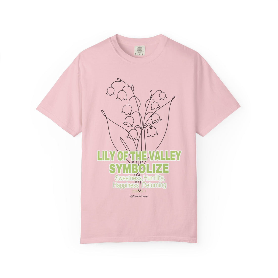 Lily of the Valley Flower T-Shirt - Botanical Graphic Shirt for Flower Lovers