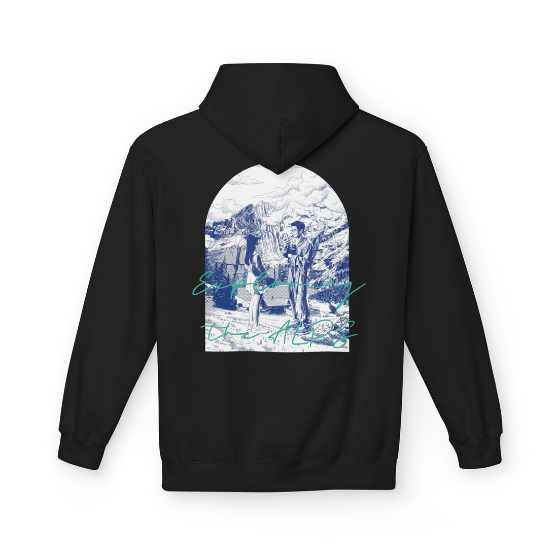 Mountain Travel Hoodie | Adventure Landscape Graphic Pullover