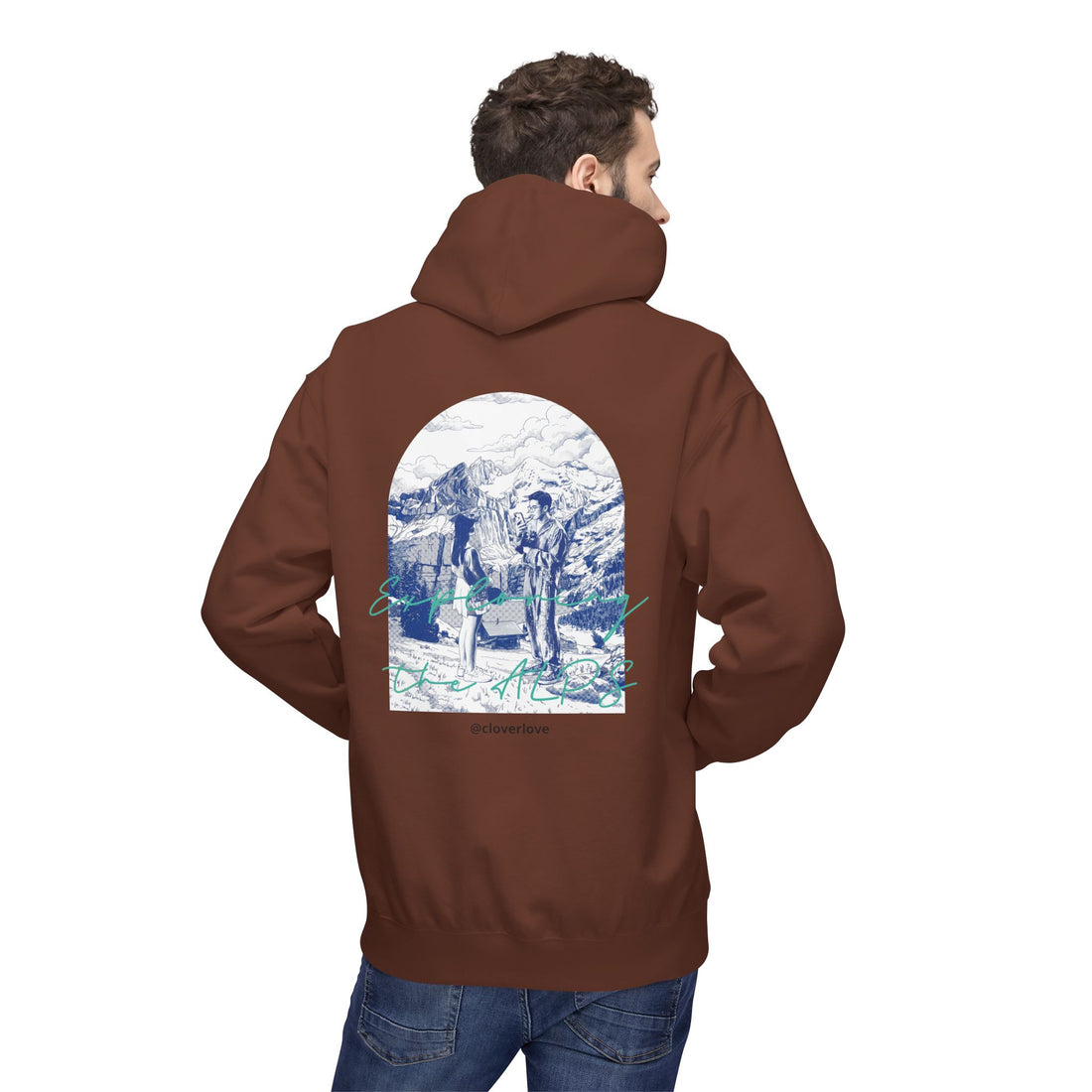 Mountain Travel Hoodie | Abenteuerlandschaft Grafik Pullover