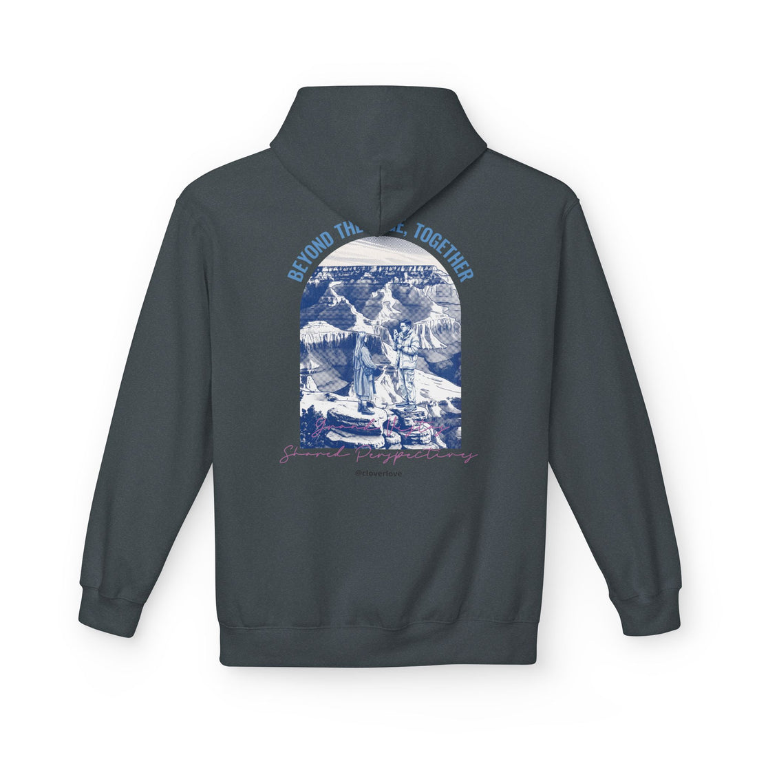 Beyond The Horizon Personalisierter Reise-Hoodie, Landschaftswahrzeichen Paar Geschenk