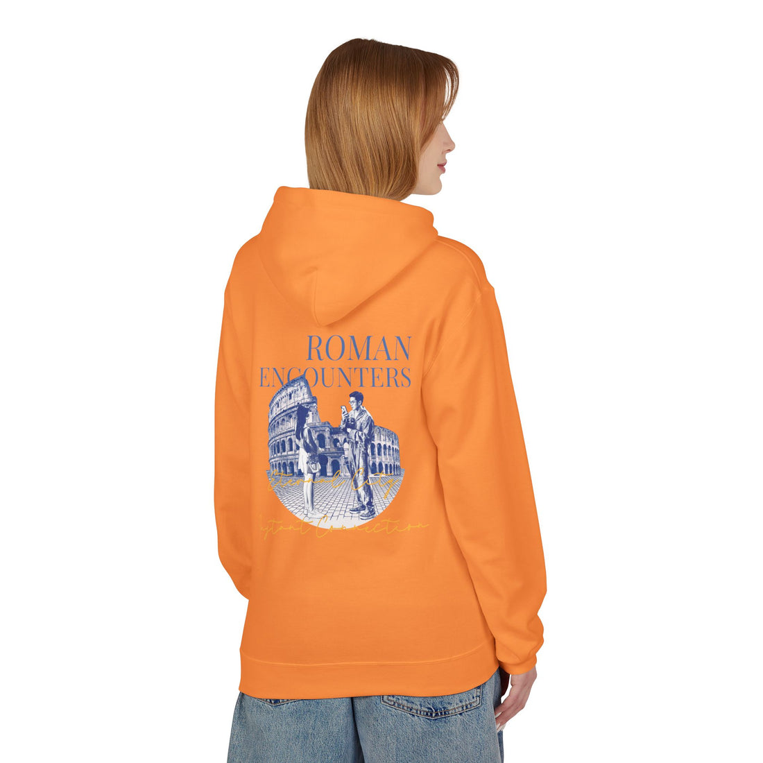 Roman Encounters Hoodie | Colosseum Travel Landmark Sweatshirt