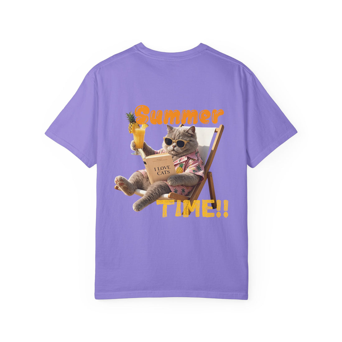 Custom Cat Summer T-Shirt - Funny Vacation Cat Tee, Pet Lover Gift
