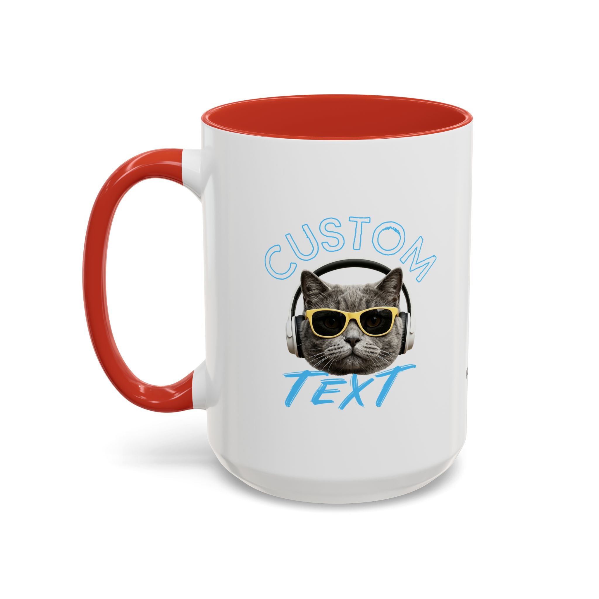 Chill Cat Summer Mug | Personalized Cat Photo Coffee Cup With Custom Text
