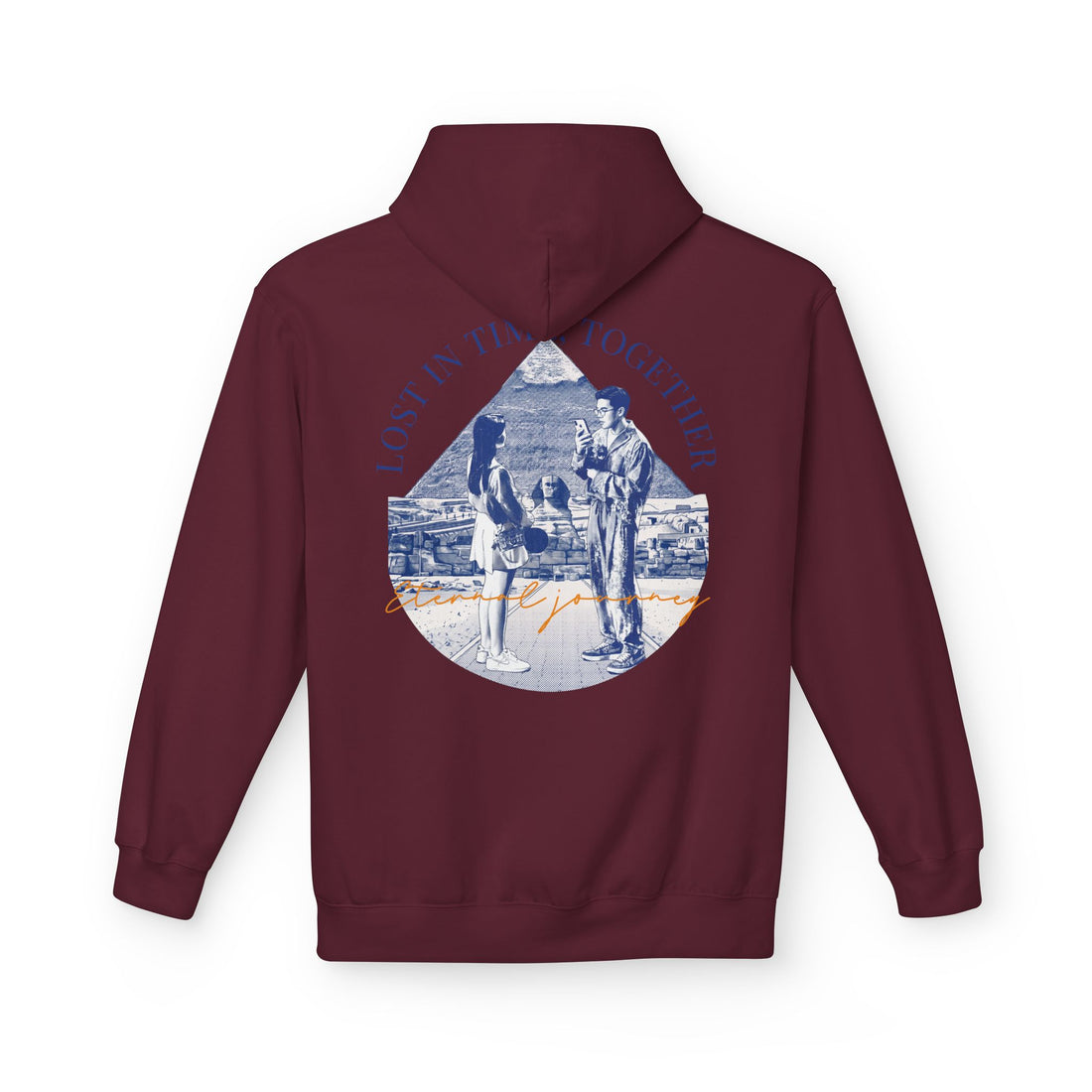 Vintage Travel Hoodie | Couple Landmark Graphic Sweatshirt