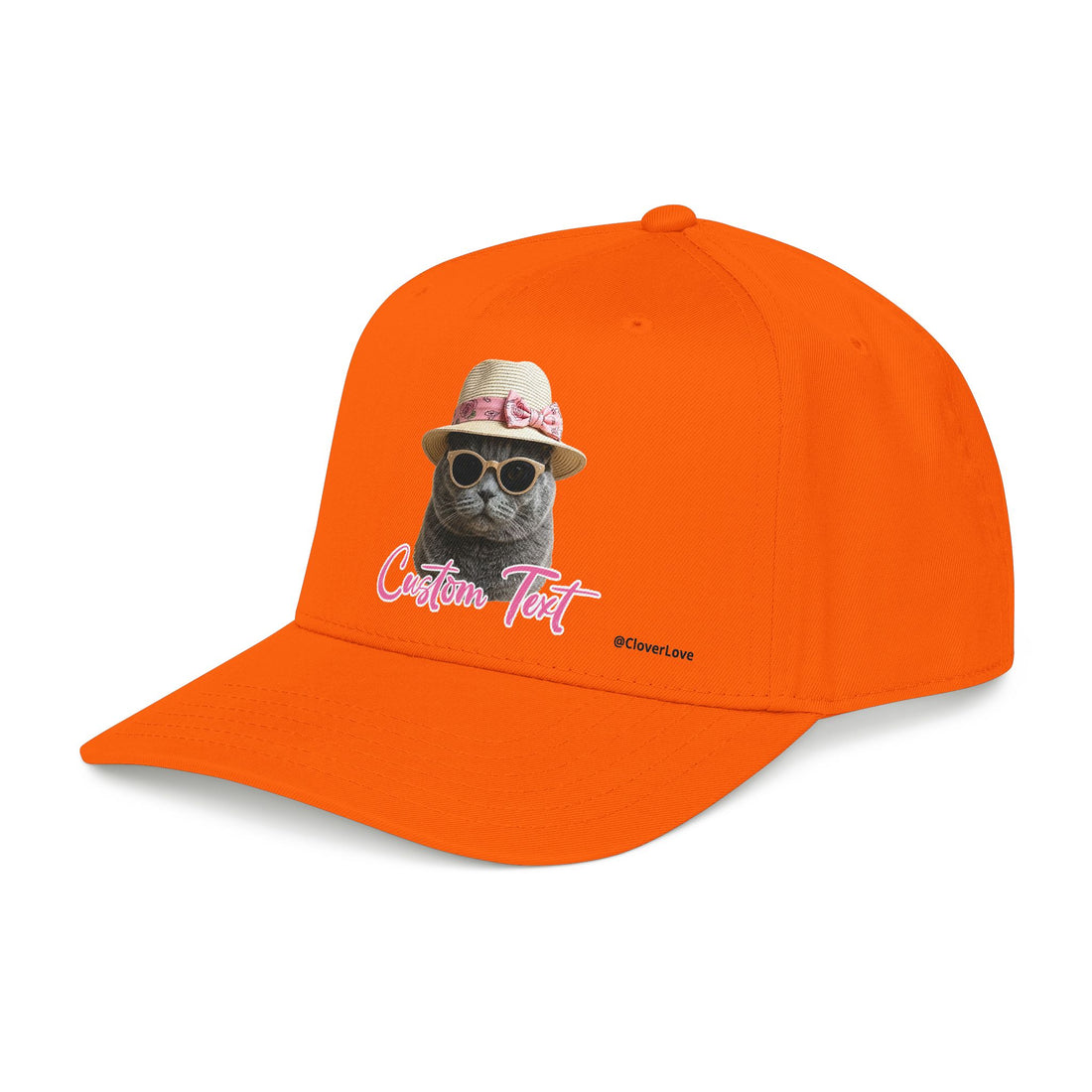 Cute Cat Photo Hat | Personalized Pet Lover Baseball Cap
