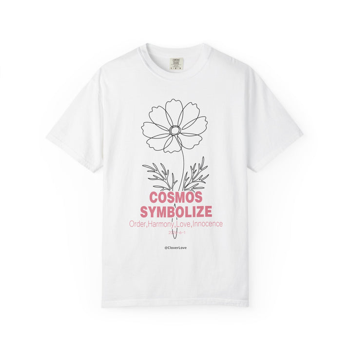 Cosmos Flower T-Shirt - Botanical Graphic Shirt for Flower Lovers