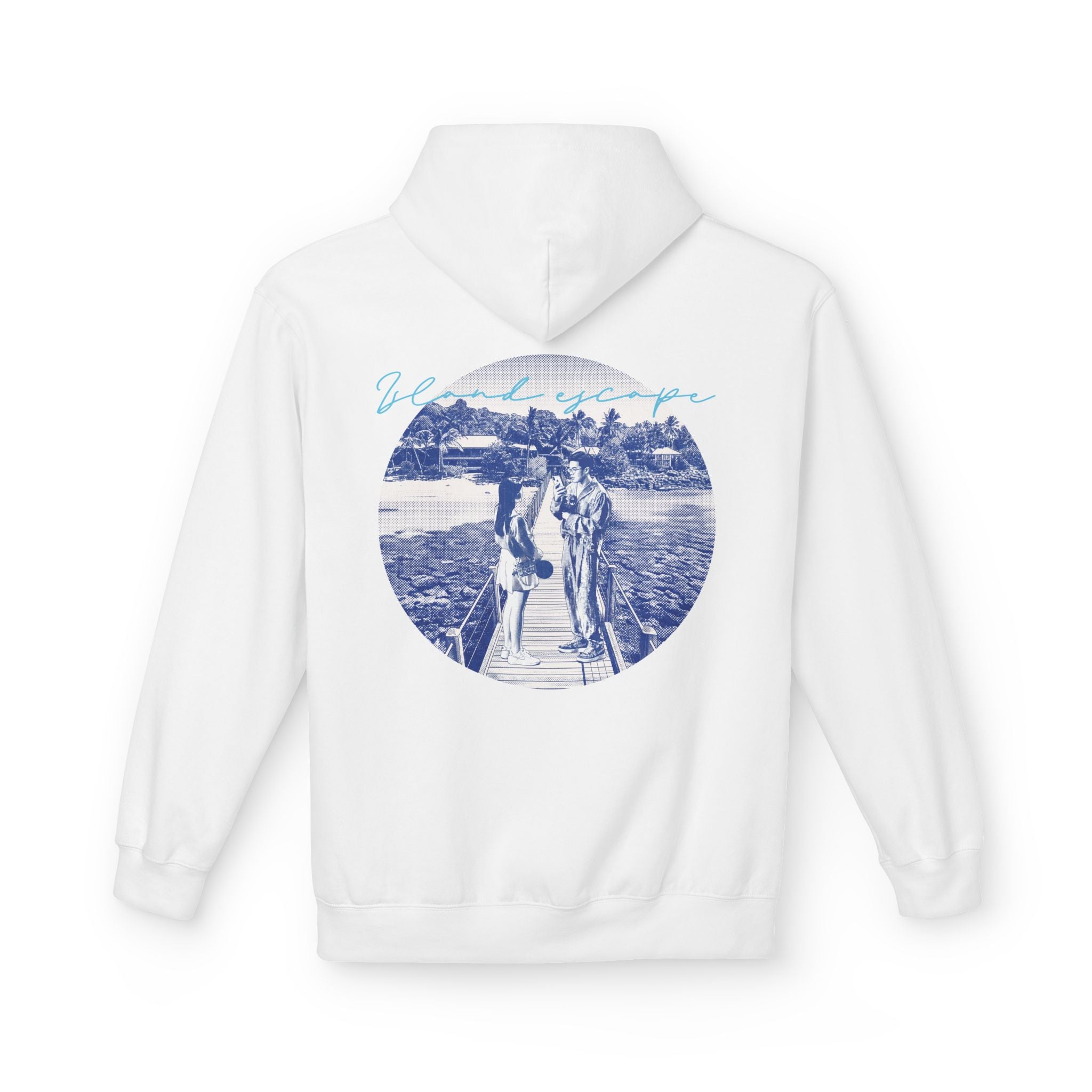Tropical Vacation Hoodie | Romantic Beach Travel Graphic Sweatshirt