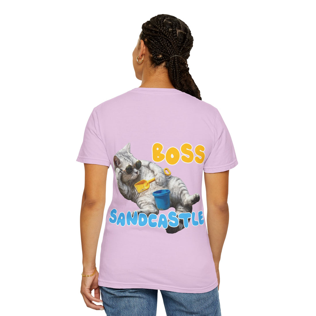 Custom Cat Summer T-Shirt - Funny Beach Cat Tee, Cat Lover Gift