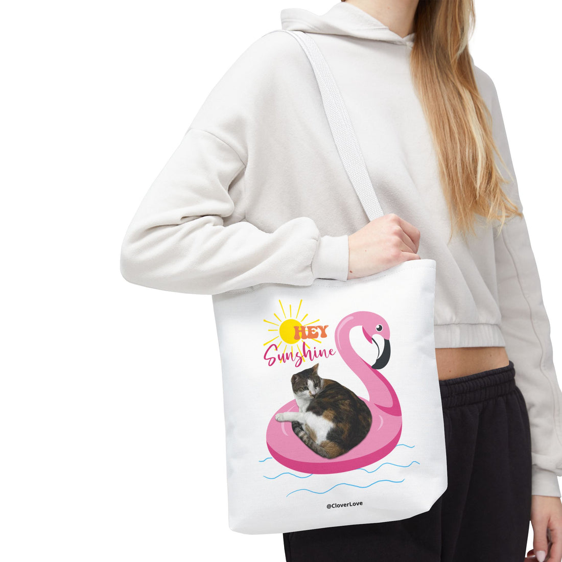 Custom Cat Tote Bag | Personalized Pet Photo Summer Bag