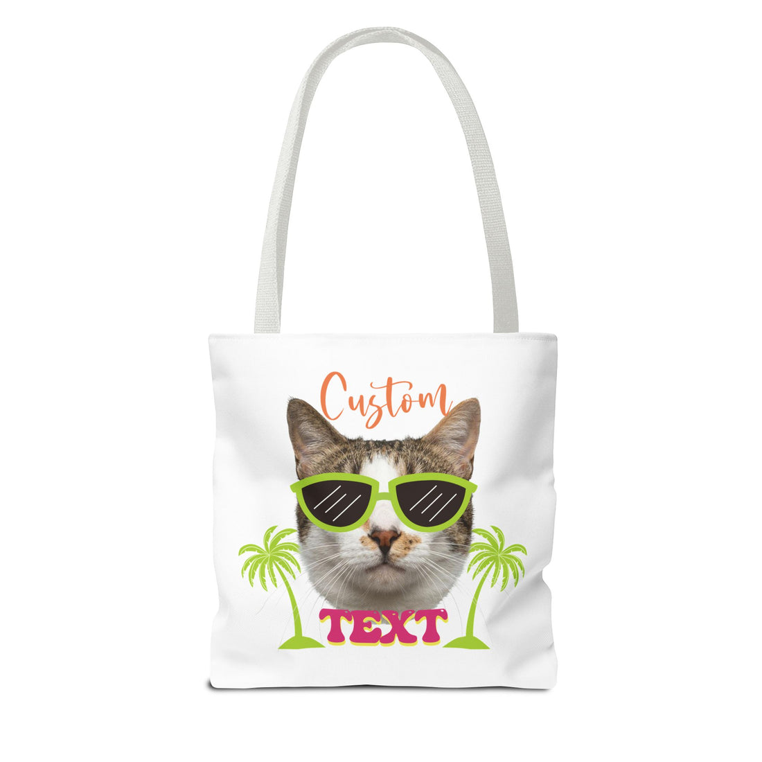 Custom Cat Tote Bag | Personalized Pet Photo Summer Bag