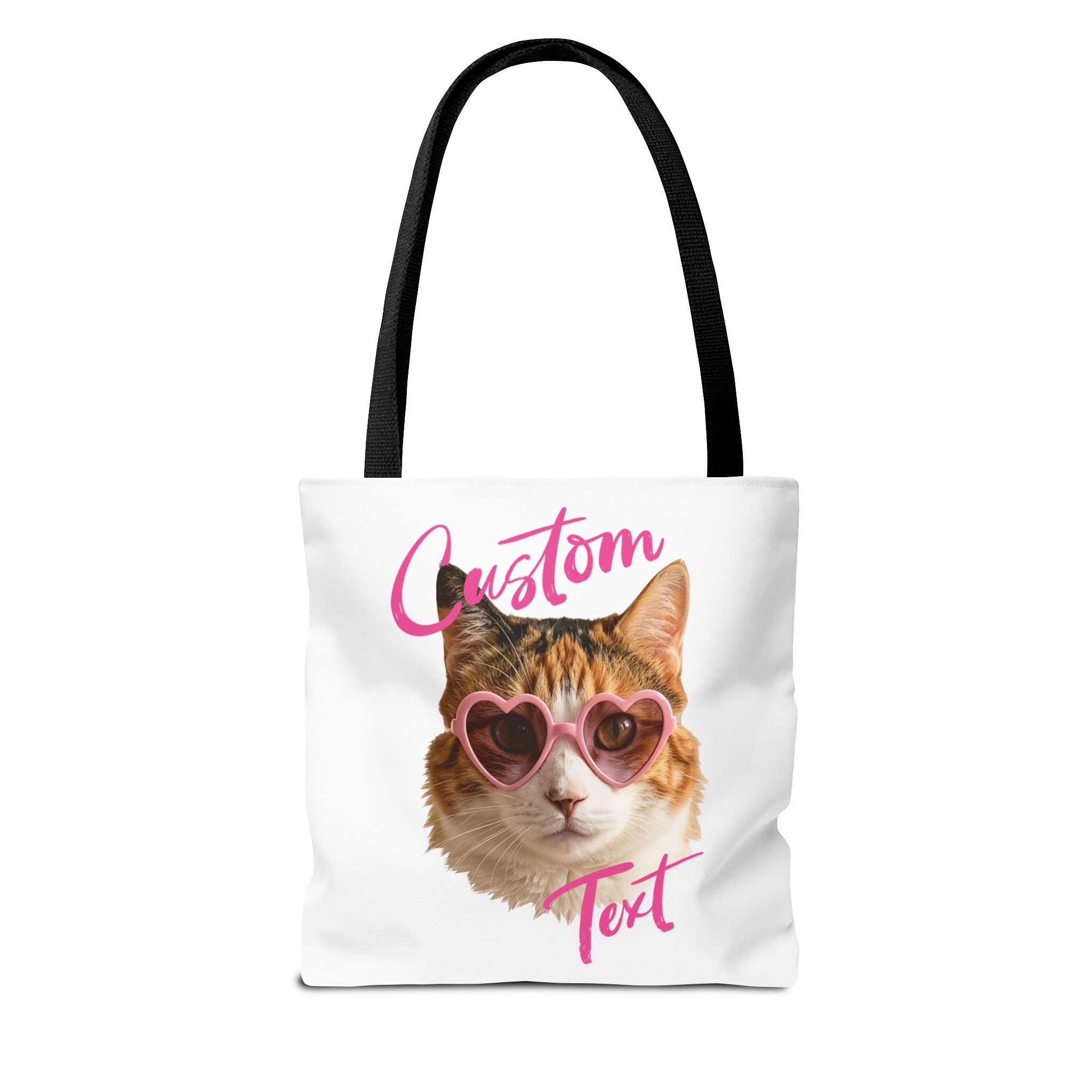Cute Cat Tote Bag | Custom Cat Photo Personalized Canvas Bag