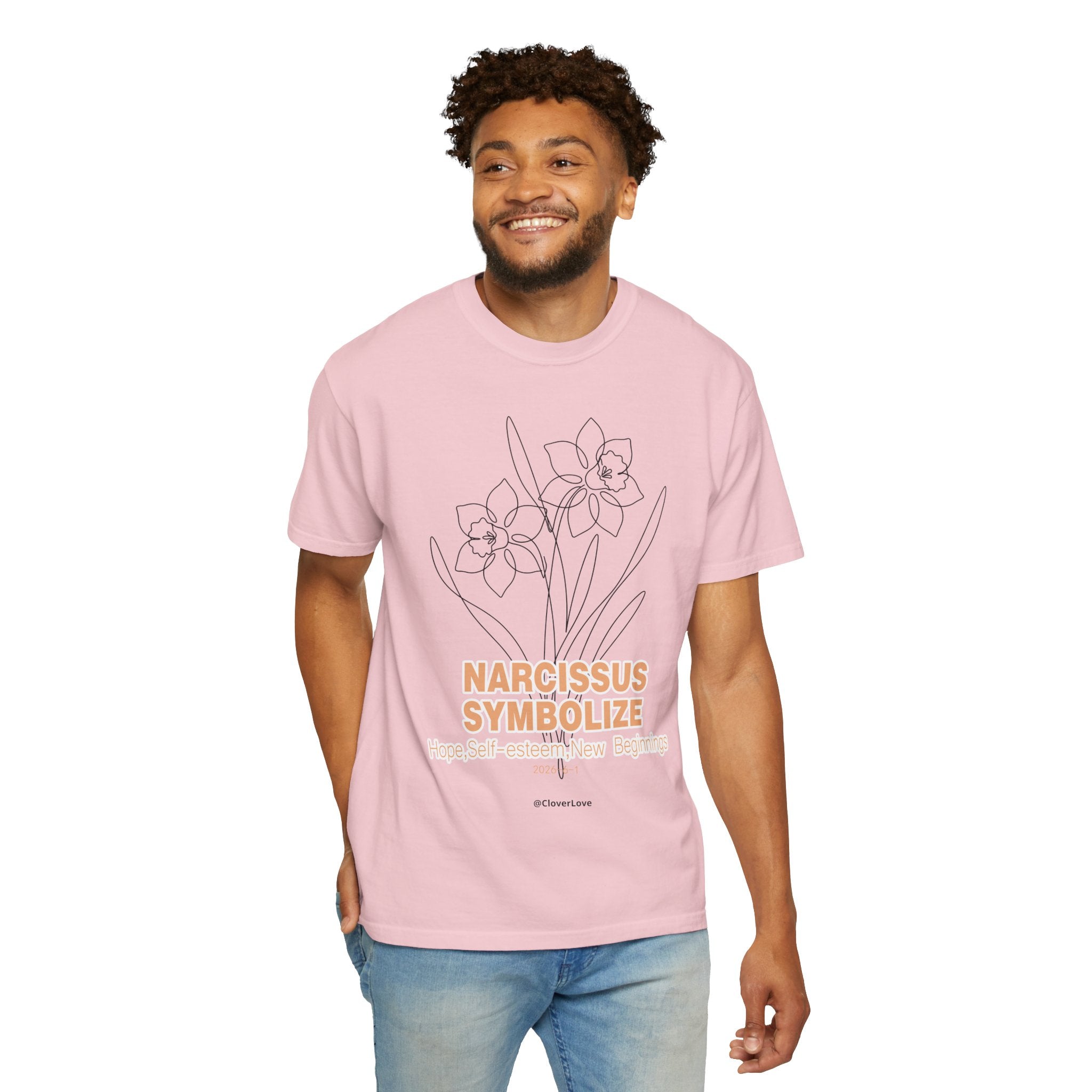 Narcissus Flower T-Shirt - Botanical Graphic Shirt for Flower Lovers